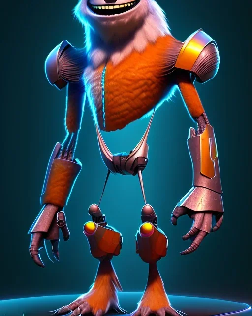 humanoid, creature, pixar style