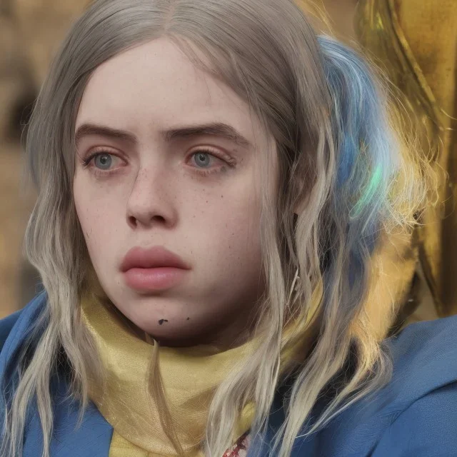 Billie Eilish, clip, photorealistic, 8k