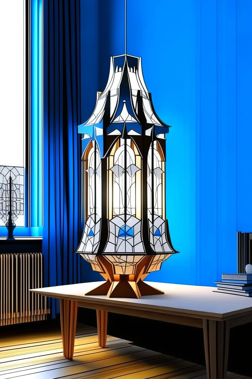 gaming table lamp inspired by palace, modern design,