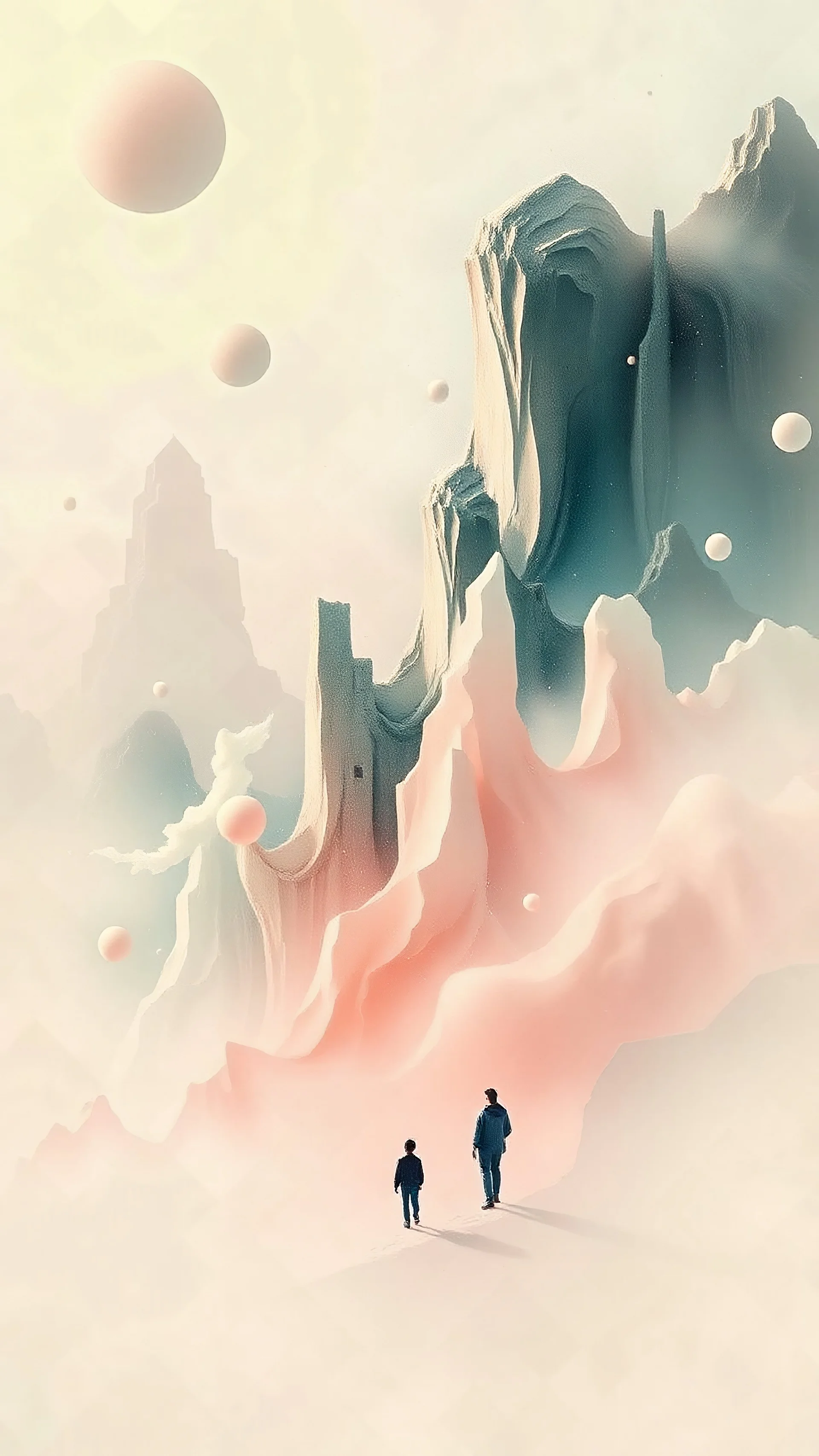 beautiful surreal fantasy Abstractions. Minimalistic