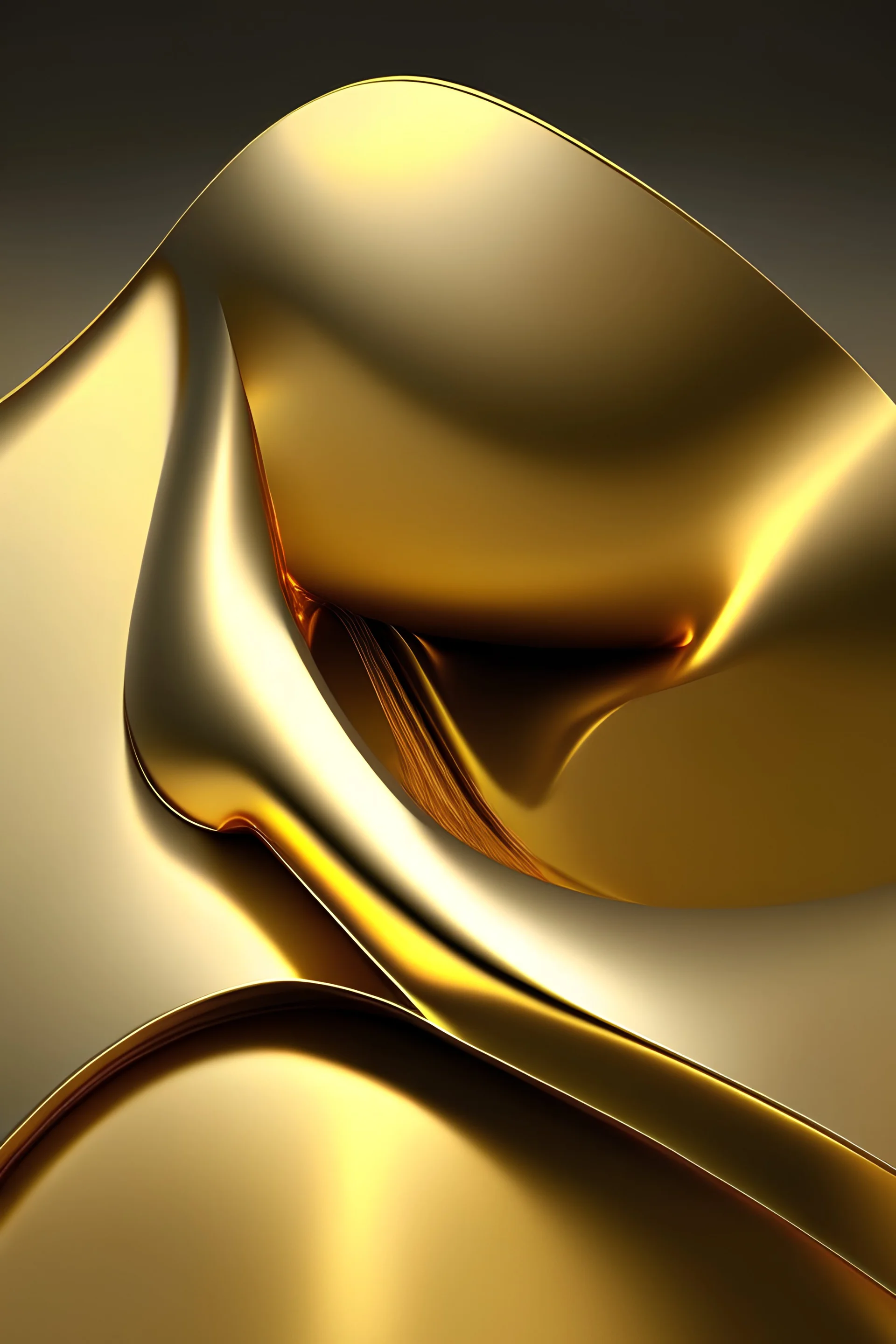 Flat smooth gold