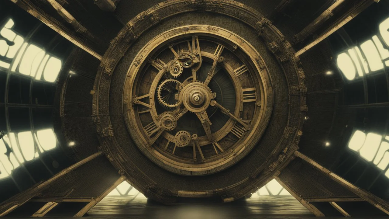 آلة زمنية ترمز إلى فكرة السفر عبر الزمن