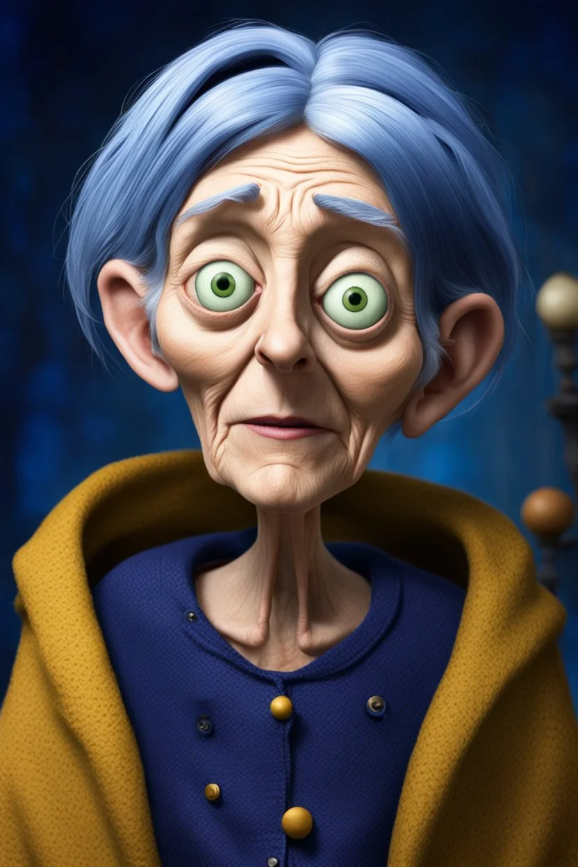 Coraline as an old woman