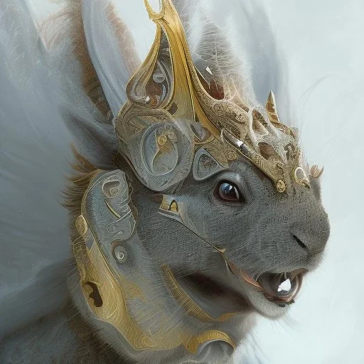 fantasy magic, sharp focus, illustration, highly detailed, digital painting, concept art, art germ and Paul Lewin and Kehinde Wiley, masterpiece silver rabbit head bronze turquoise golden waves