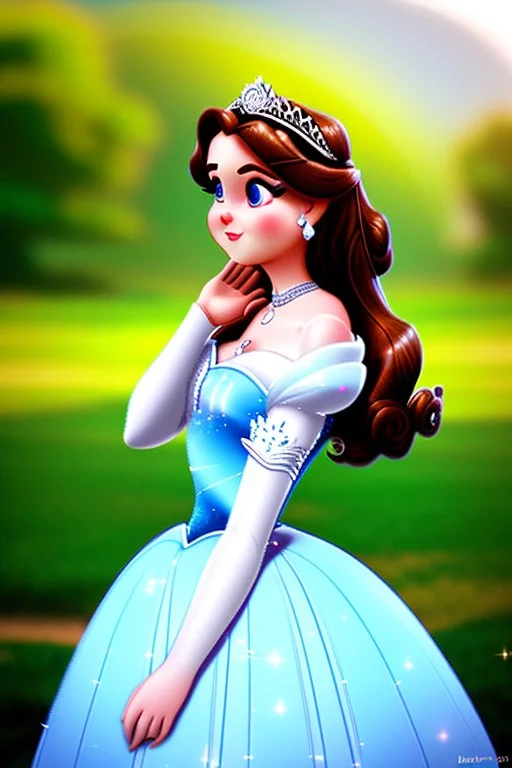 beautiful princess looking into the distance