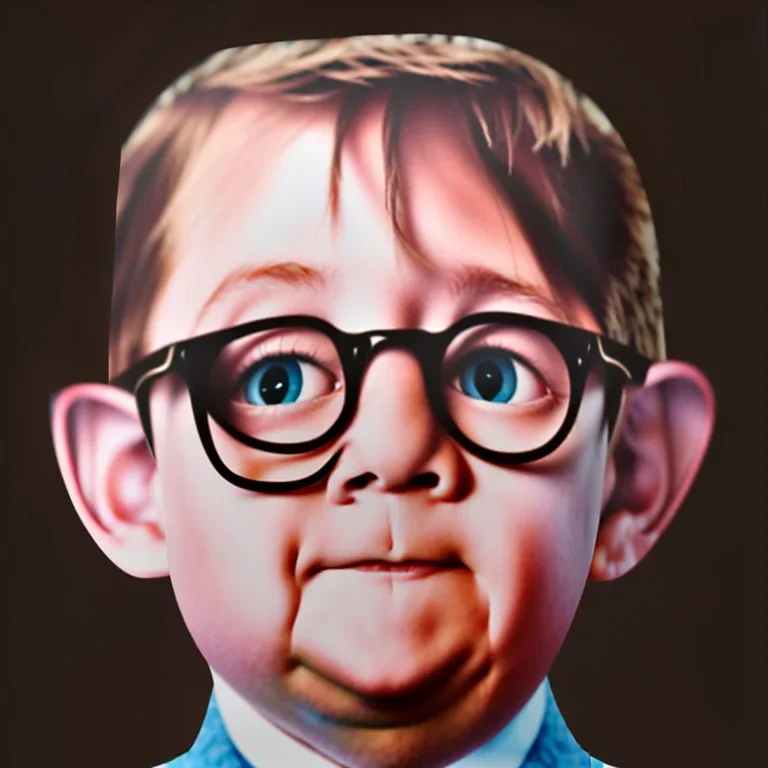 blind ralphie from christmas story painting billingsley