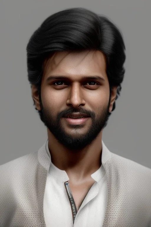 Indian actor Vijay Deverakonda, by Mahmoud Sai, Cartographic, Circuitry, Golden Hour, Closeup-View, 16k, Lumen Global Illumination, Diffraction Grading