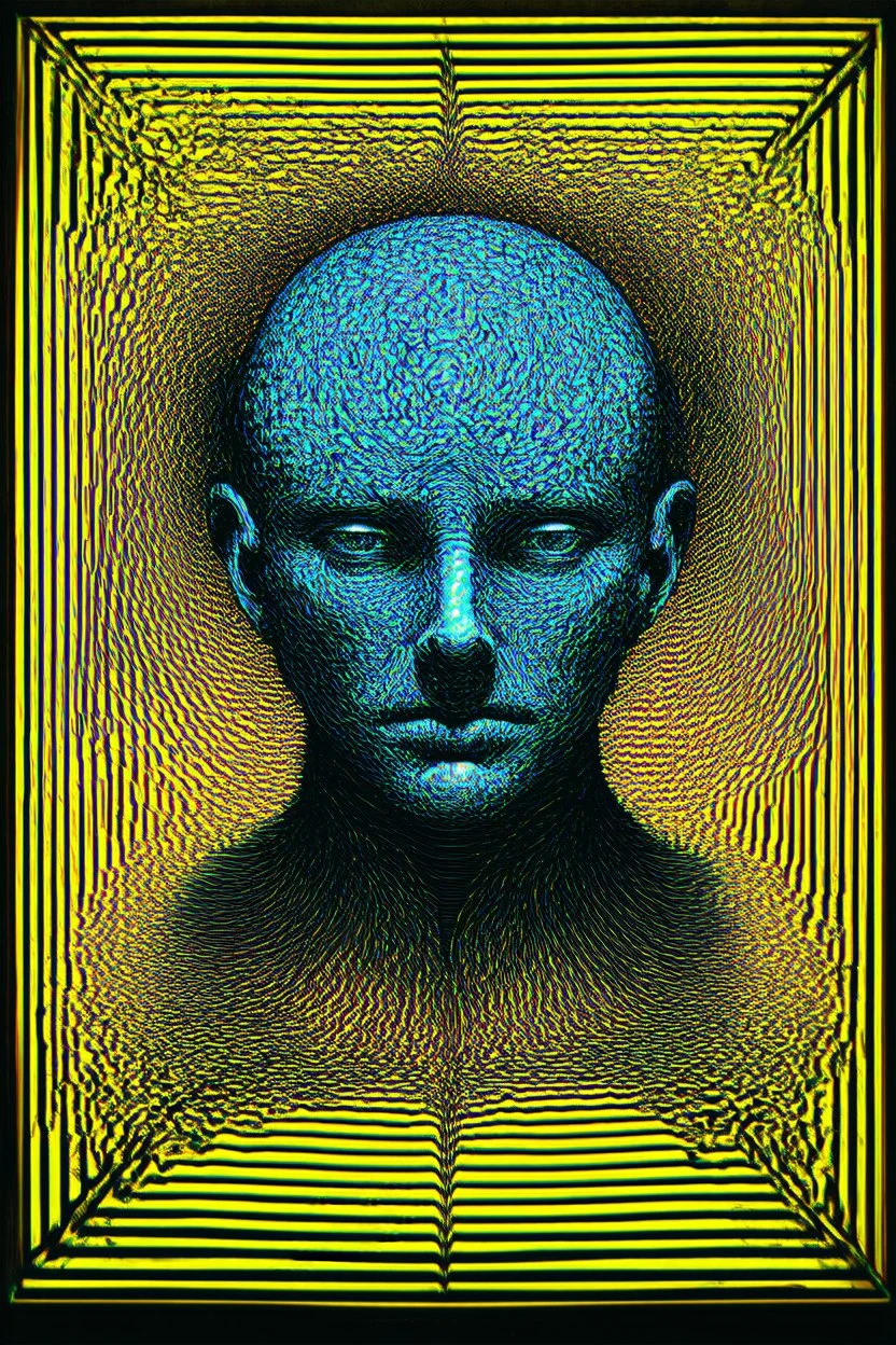 the mind hates the void; surreal optical art