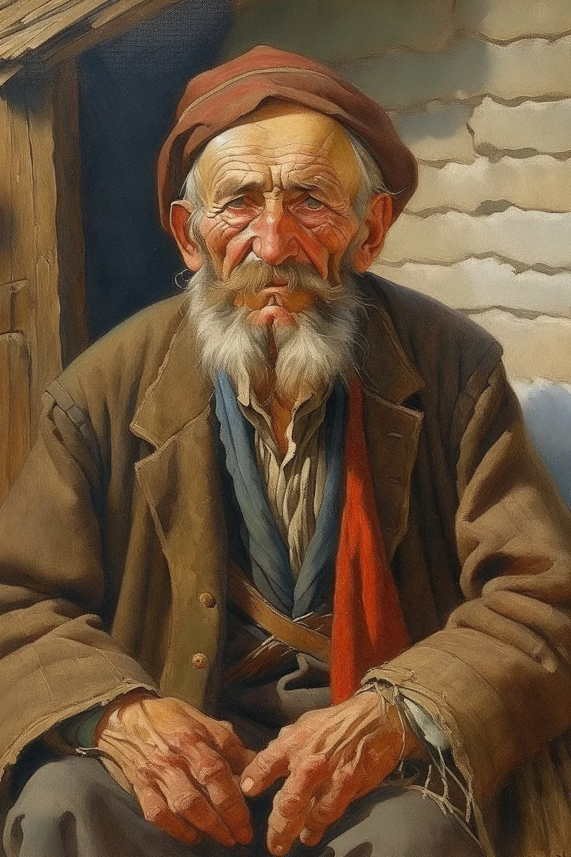 Russian peasant by Oliver Postgate