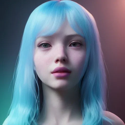 portrait girl look beautiful like shy, hyper details, 8k, realistis, rekfleksi, rtx, eye looks ocean blue, sort hair, glow, very cool expresion