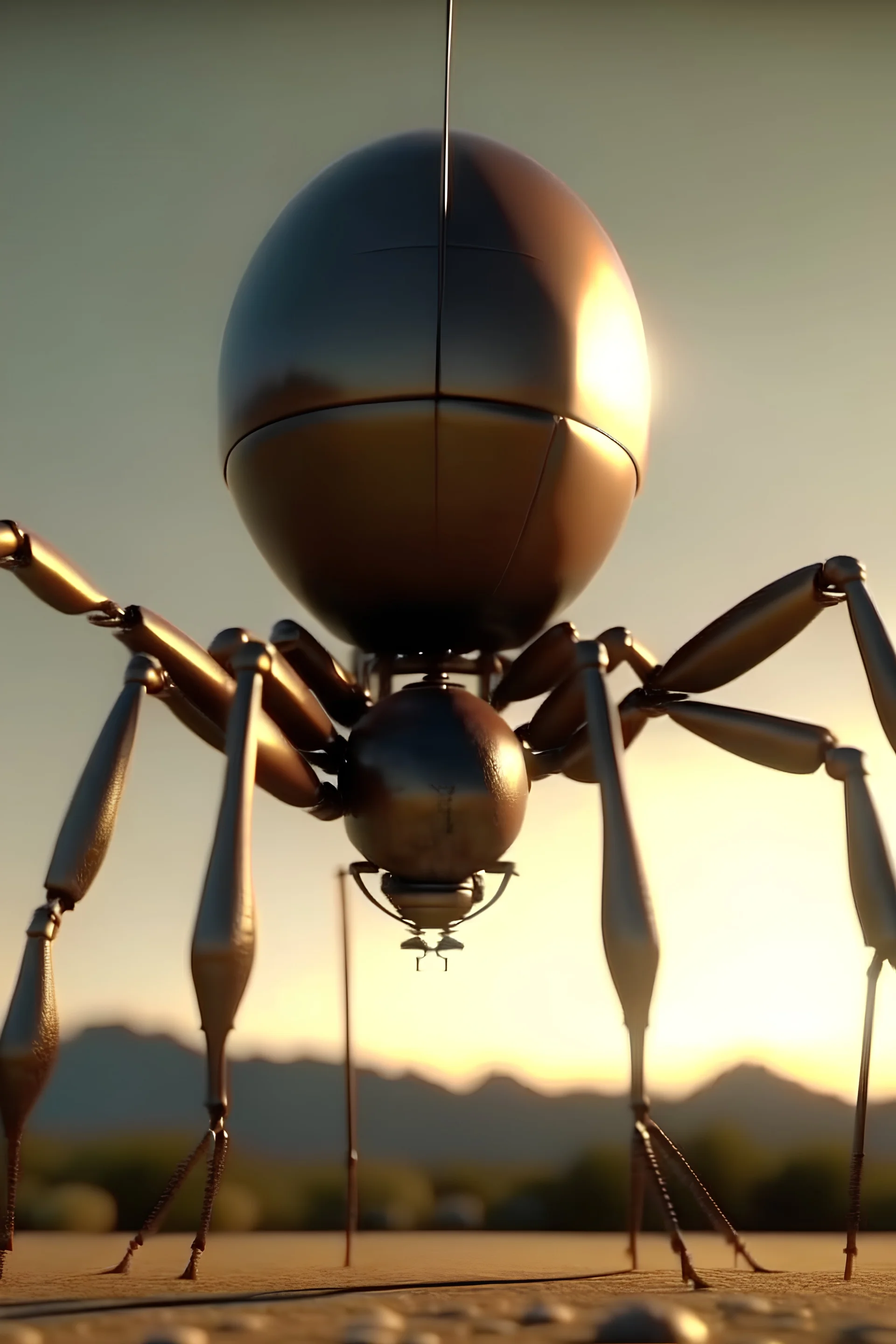giant missile in the shape of an ant 4k
