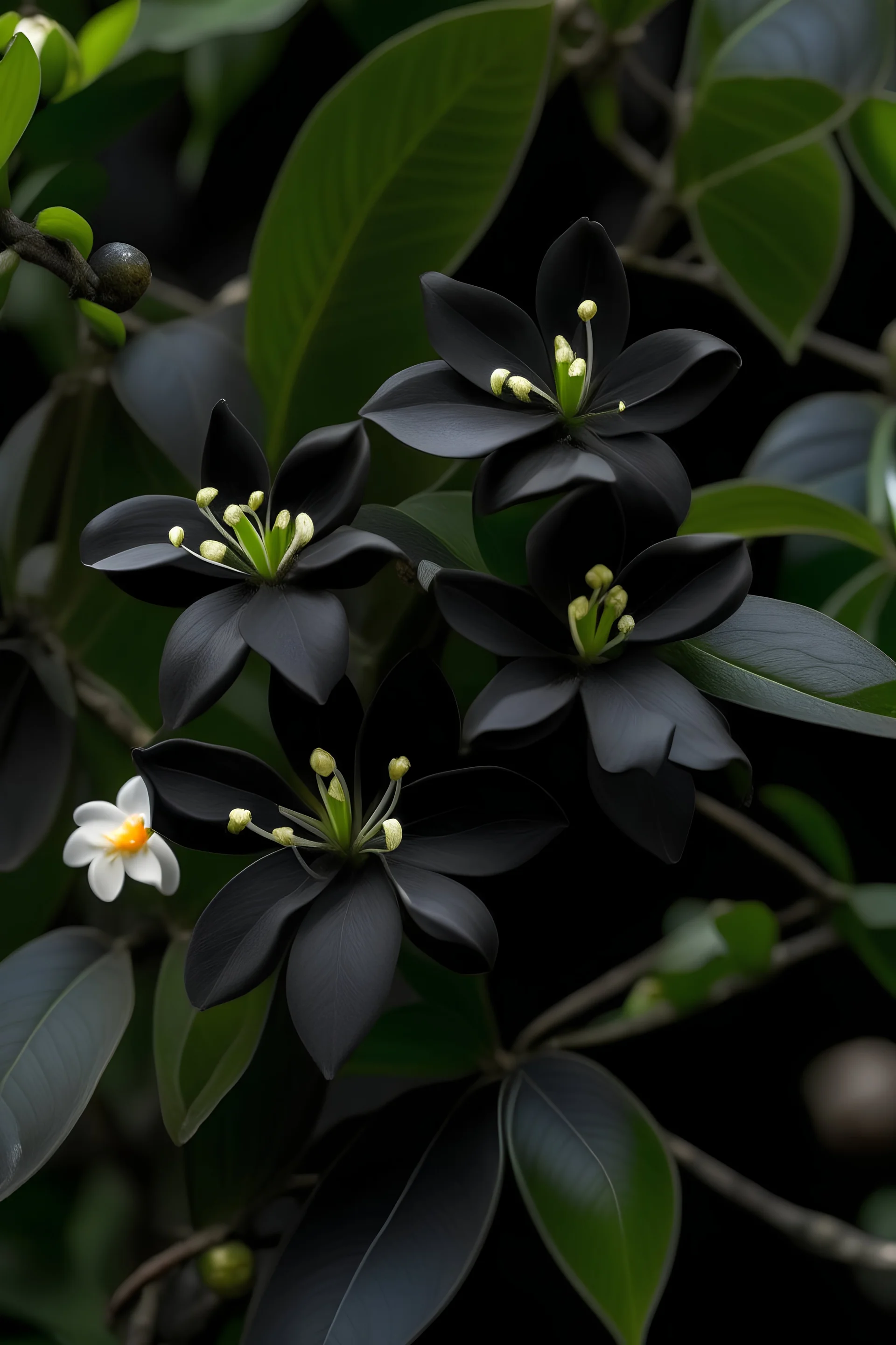 black colored jasmine