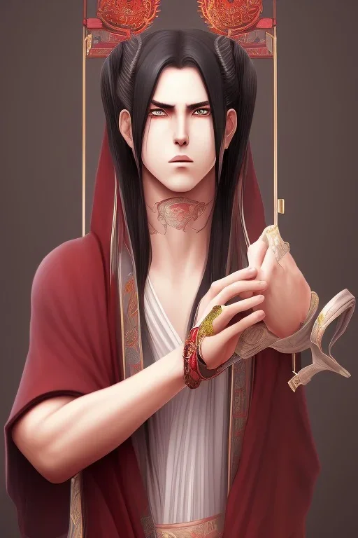 High resolution, Itachi wearing akatsuki gown