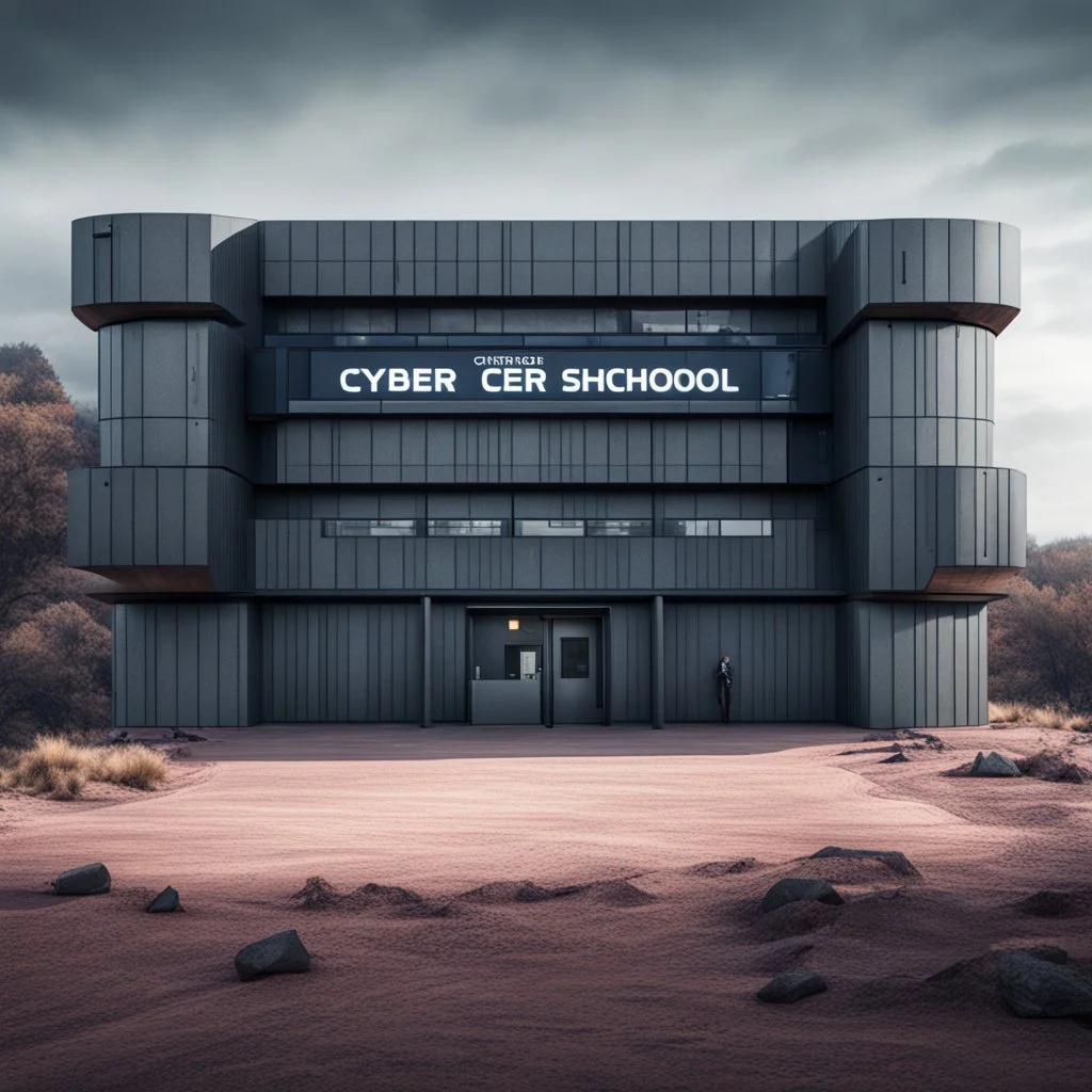 the outside of a rugged cyber school