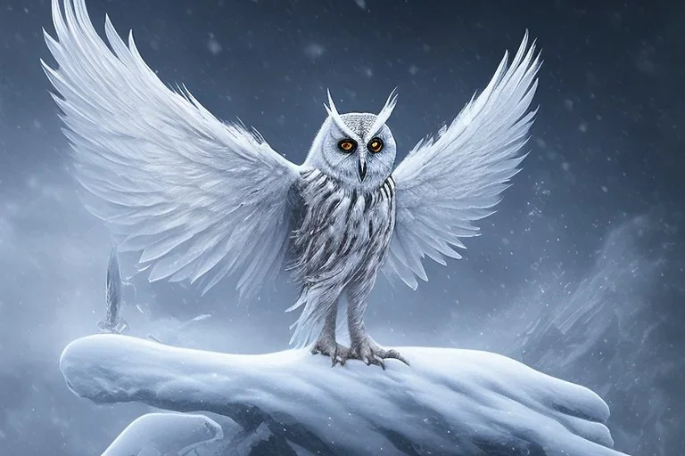 KNIGHTWING snow winged OWL CARDNAL