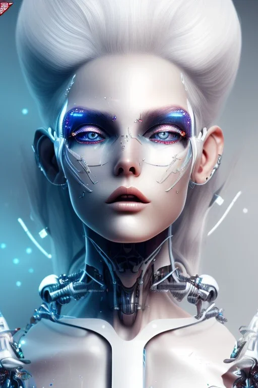 cyborg, white hair, sexy, perfekt, real, dream