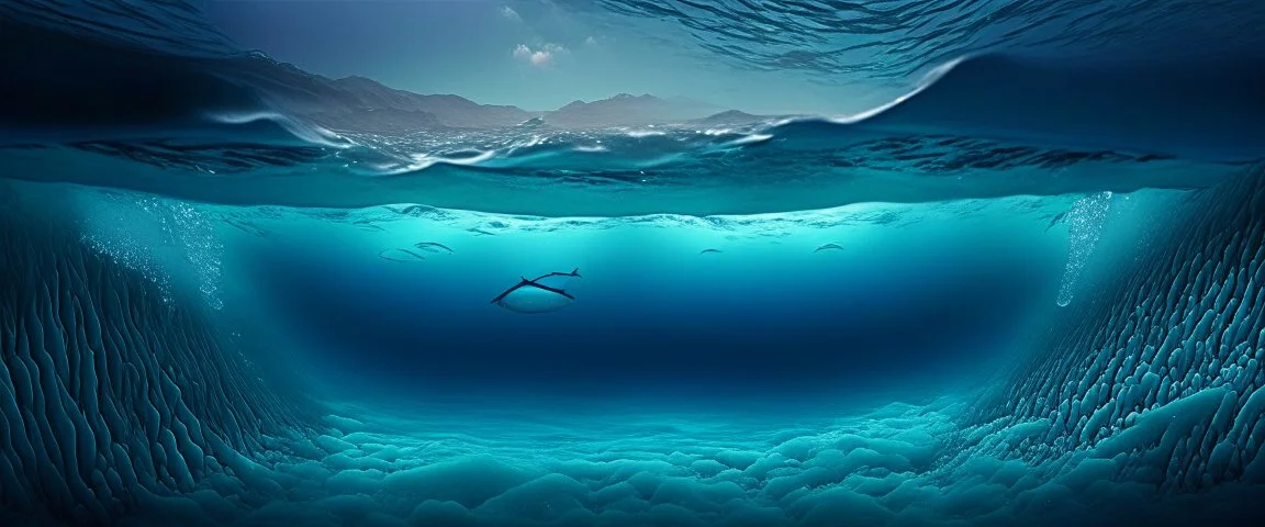 the surface of the ocean