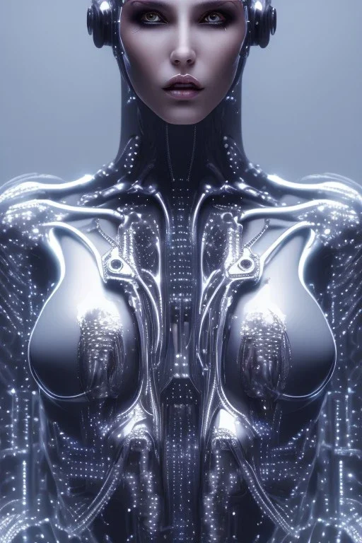 cyberpunk, black latex body, women, body portrai, big boobs, highlight eyes perfect, skin, tron, cyborg, perfekt sexy, real, dream, hr giger