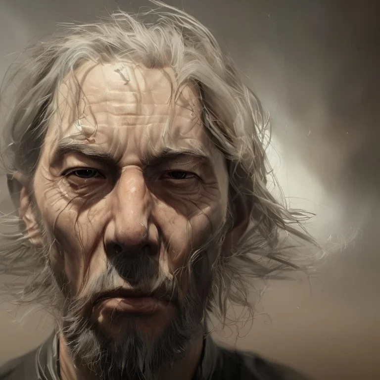 exaggerated facial expresion, majestic, flow, illustration, concept art, by Greg Rutkowski, Sung Choi, Mitchell Mohrhauser, Maciej Kuciara, Johnson Ting