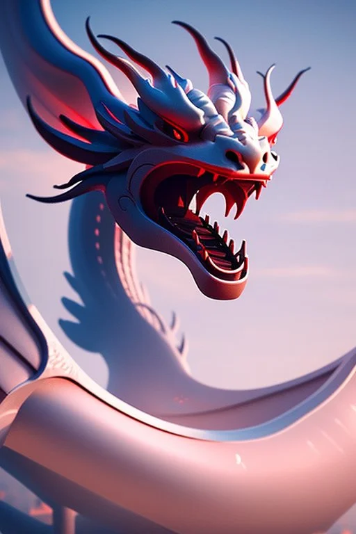 Chinese dragon, futuristic, cinematic, 8k quality