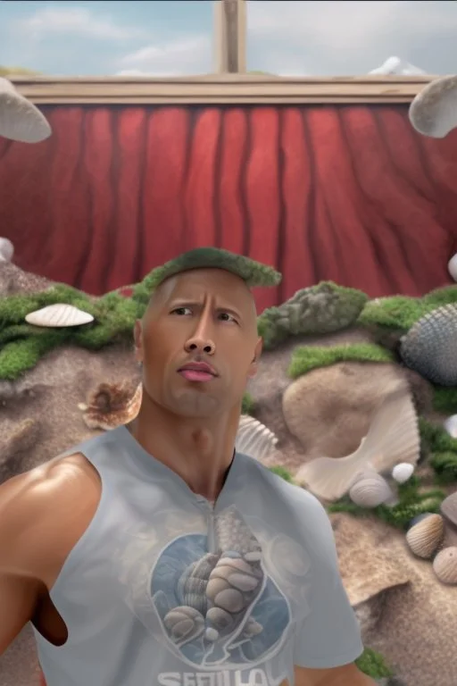 dwayne the rock johnson selling sea shells down by the sea shore