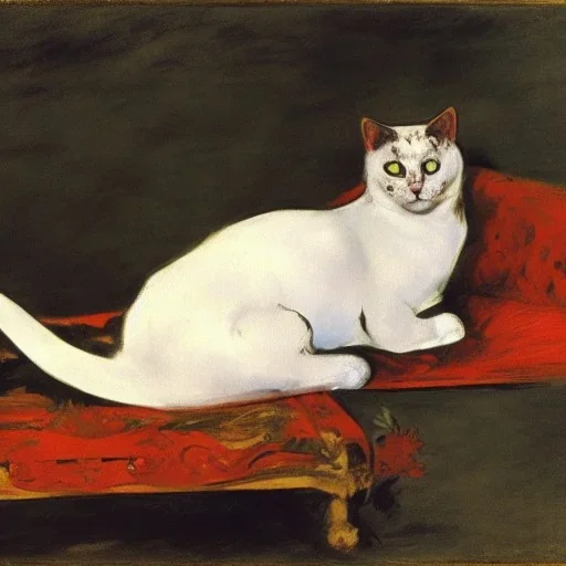 A cat in hell by manet