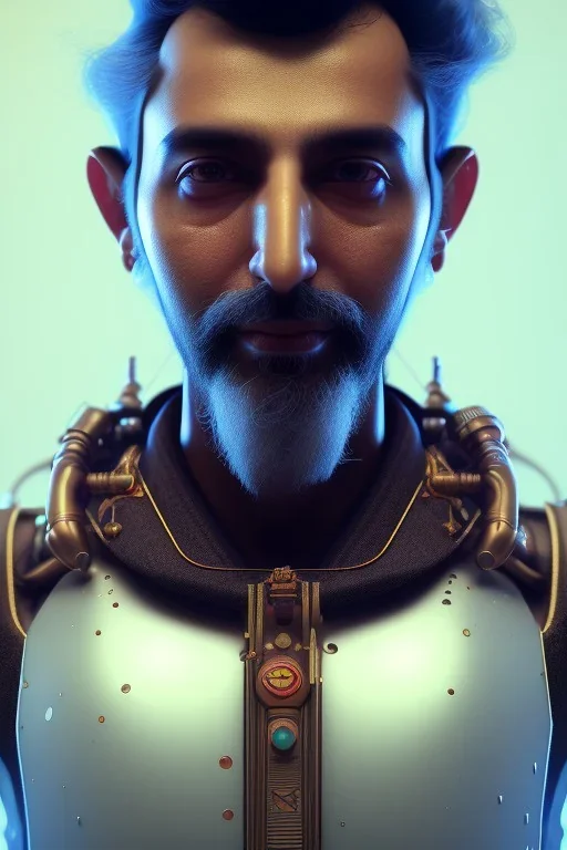 portrait of Atul Bhardwaj, steampunk, unreal 5, octane render, cinema4d, dynamic lighting, soft lighting, 4k, redshift render, highly detailed, hyper realistic