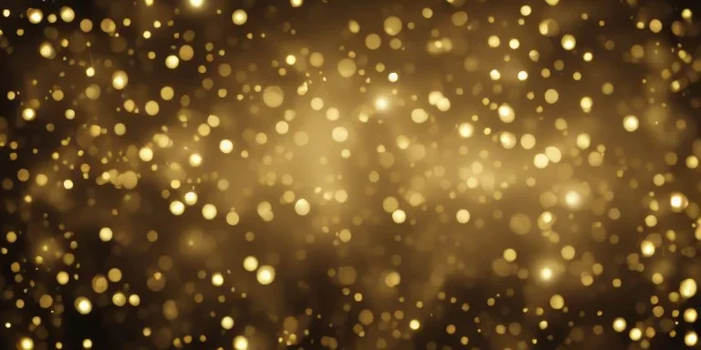 Festive abstract bokeh background - golden bokeh lights, beige - New Year, Anniversary, Wedding, banner