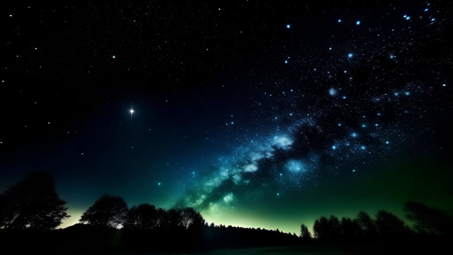 night sky with stars