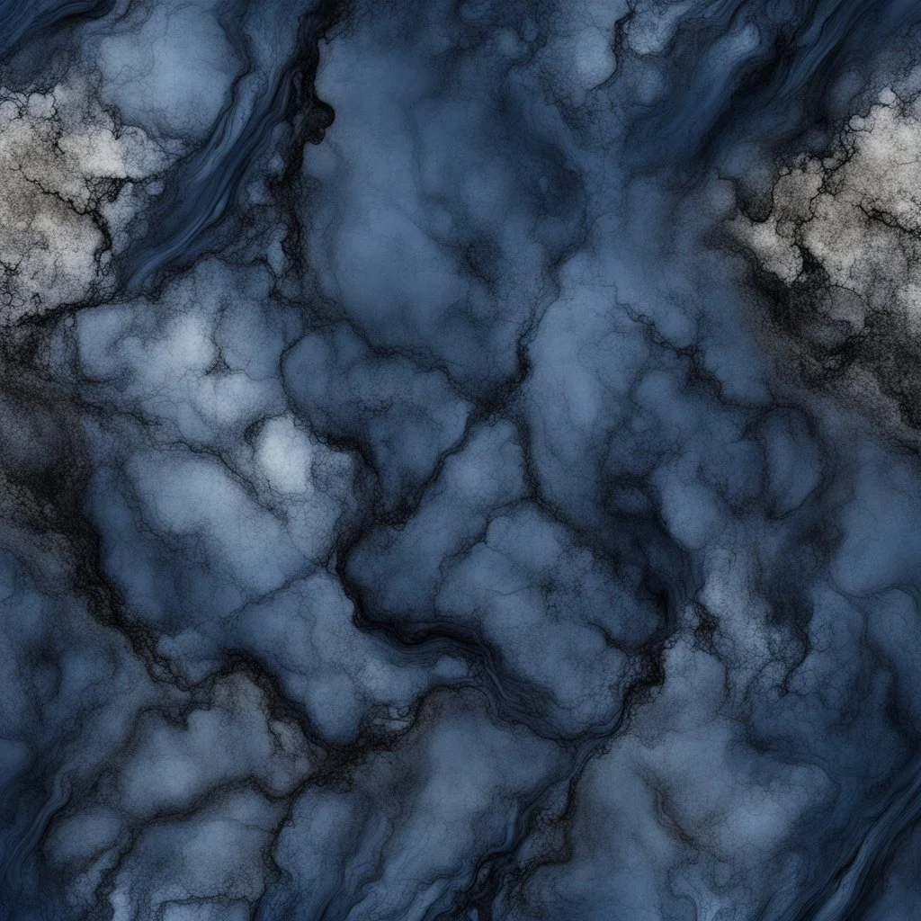 Hyper Realistic navy-blue & black marble texture with rustic background & vignette effect