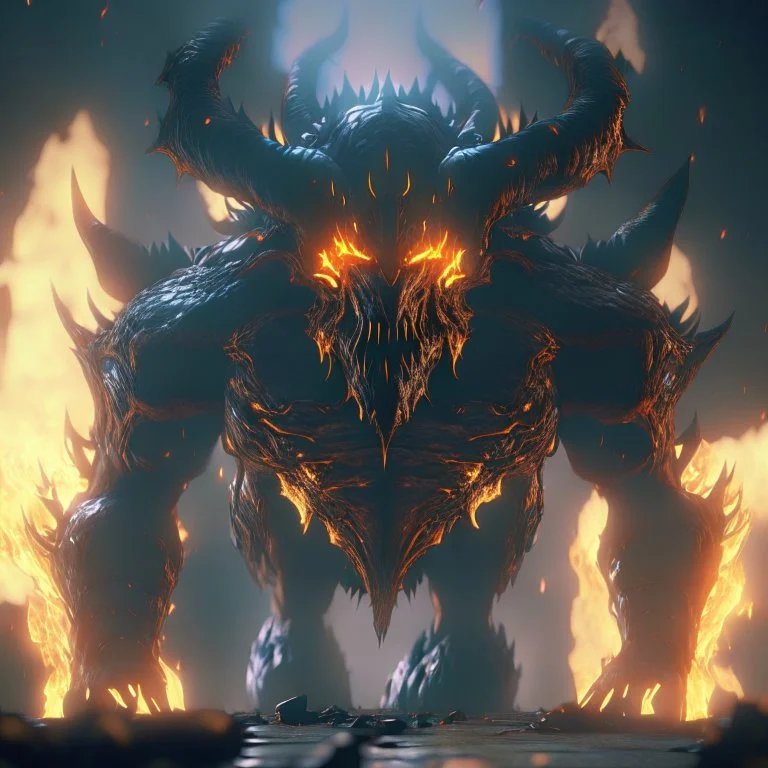 giant tar demon lord, unreal engine 5, 8k resolution, photorealistic, ultra detailed