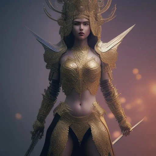 badass female queen of war, beautiful figure, wearing form fitting armor sharp focus,macro lens,800mm intricate filigree metal design, mythpunk, medievelpunk, full body portrait, cinematic, dramatic lighting, unreal engine 5, 8k, hyper realistic. Volumetric lighting. Light halation, by Hyung-tae Kim and Krenz Cushart Artstation and artgerm, Artwork by Guweiz, Peter Mohrbacher, Artgerm and Mark Brooks, unreal engine 5 hyper elegant,hyperphotorealistic, epic composition,bokeh, cinematic