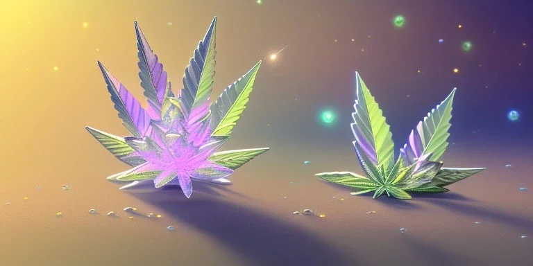 crystal marijuana leaf in a galactic ambiance beautiful fairy, transparent, delicate colors, in the foreground, full of details, smooth，soft light atmosphere, light effect，vaporwave colorful, concept art, smooth, extremely sharp detail, finely tuned detail, ultra high definition, 8 k, unreal engine 5, ultra sharp focus