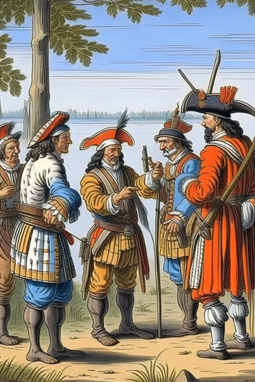 Iroquois spying on french discussion 1669