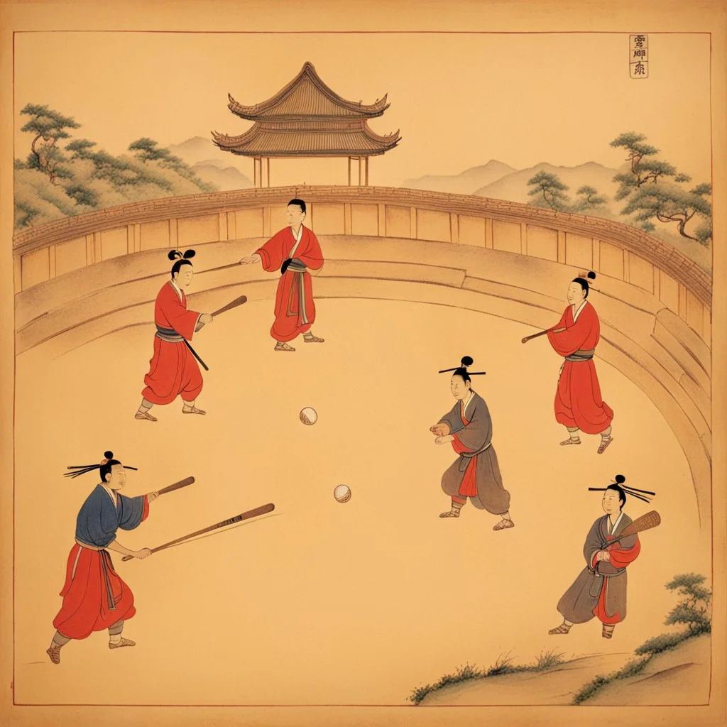 A baseball game in Ancient China