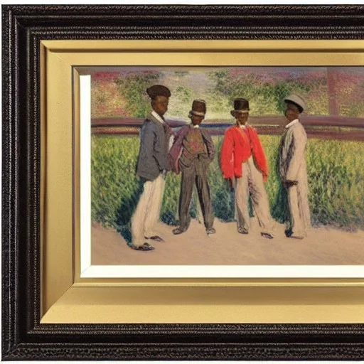 Wealthy African American boys by monet