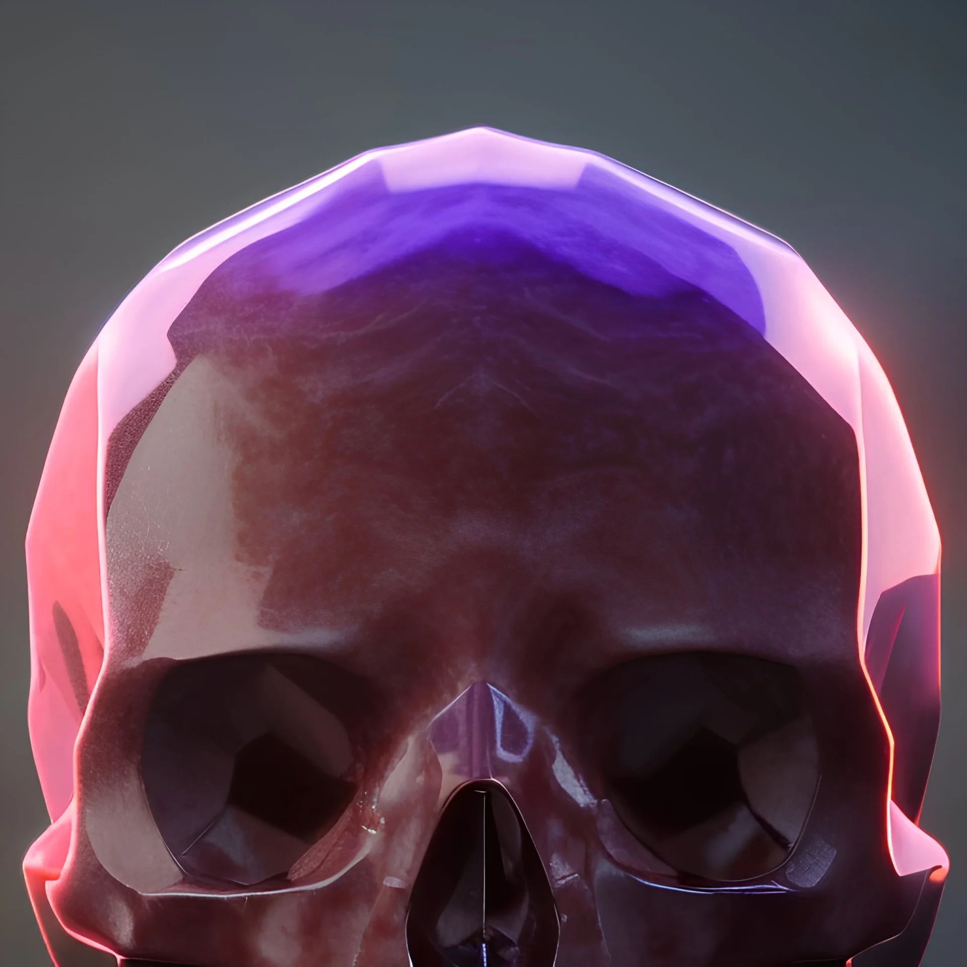 crystal skull portrait, simmetric eyes, ambient, ultra realistic photo, unreal engine, paloroid, 100mm --aspect ratio 1:1