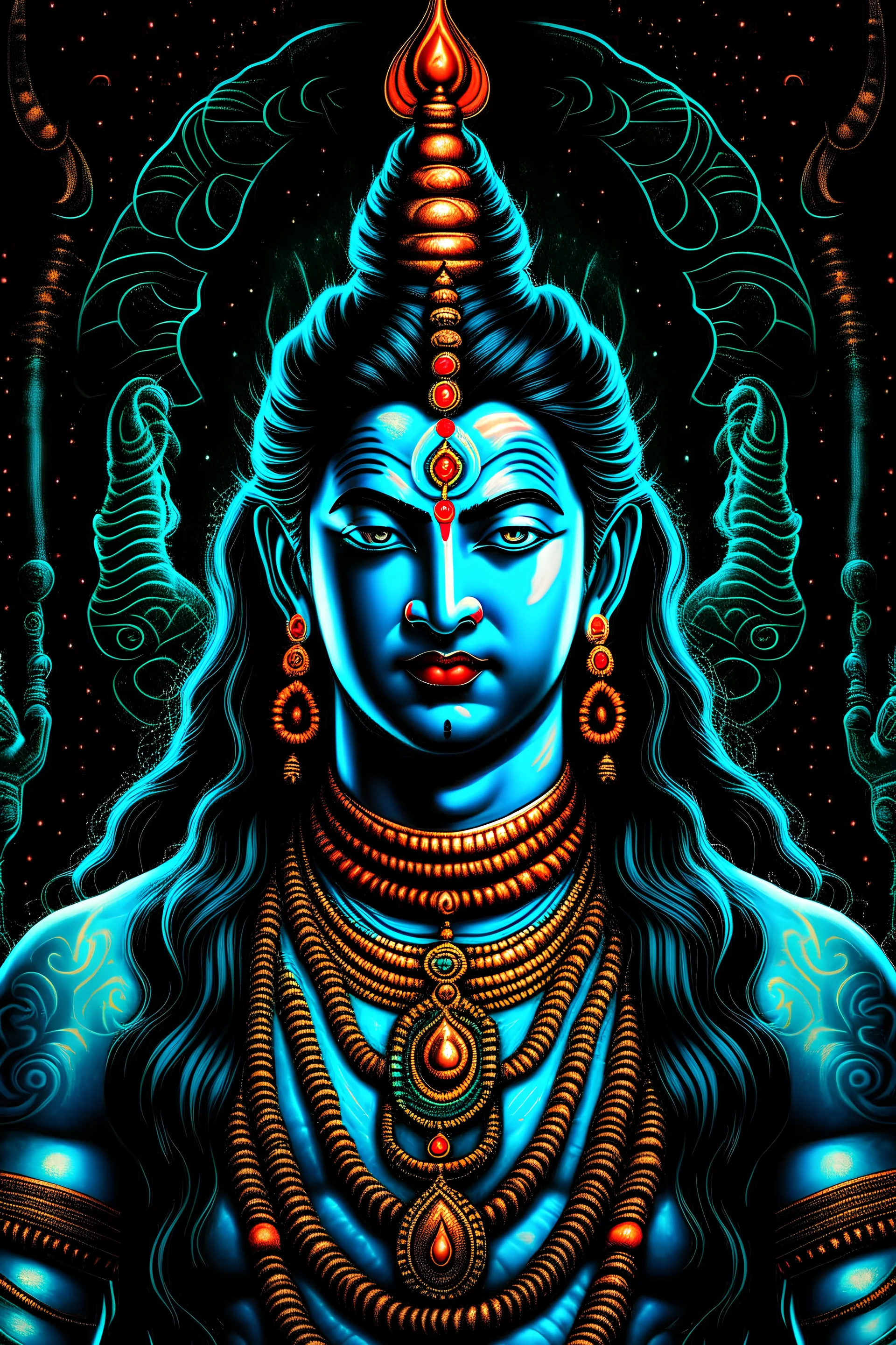 LORD SHIVA COSMIC wallpapers 8k IMAGE