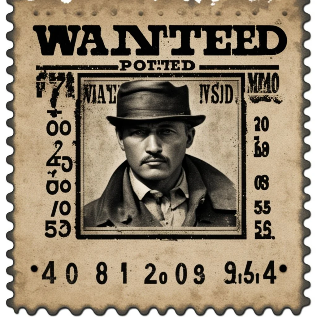 A wanted poster can also be a postage stamp