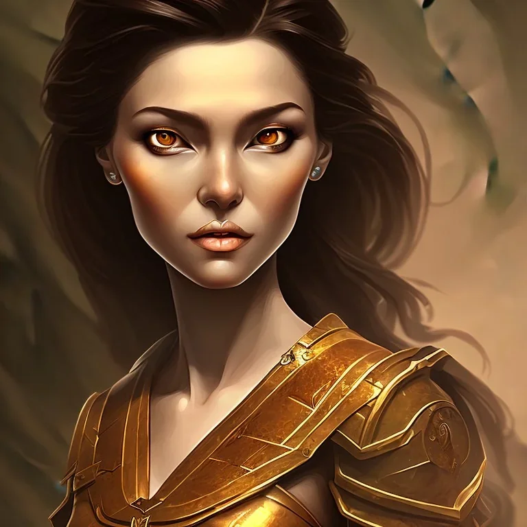 dungeons and dragons, female human, druid, brown hair, brown eyes, full body, realistic face, short hair, facial scarring