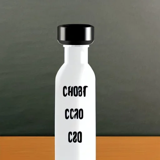 bottle with a funny label co2