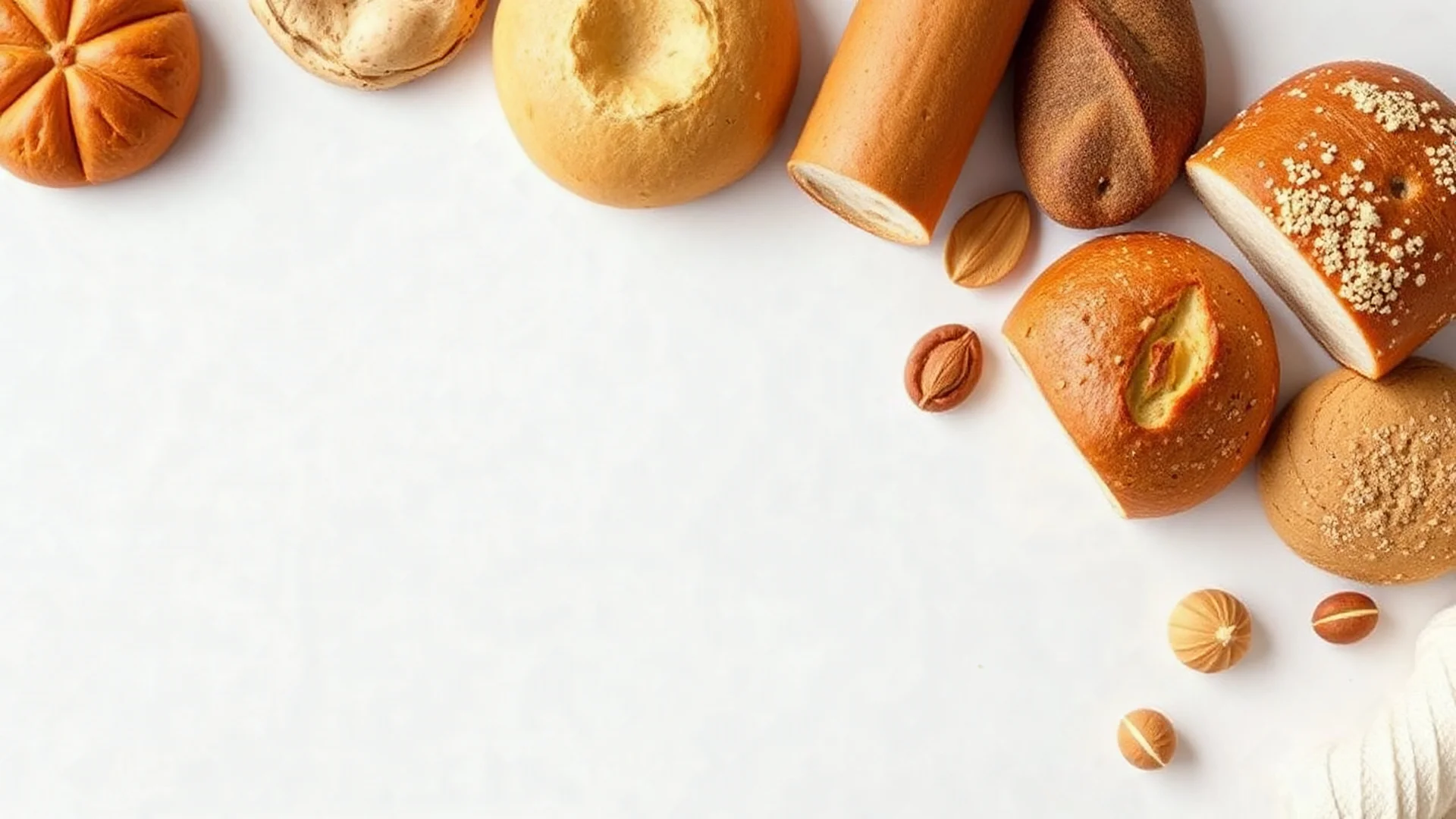 A design full of all kinds of baked breads and specific to different countries