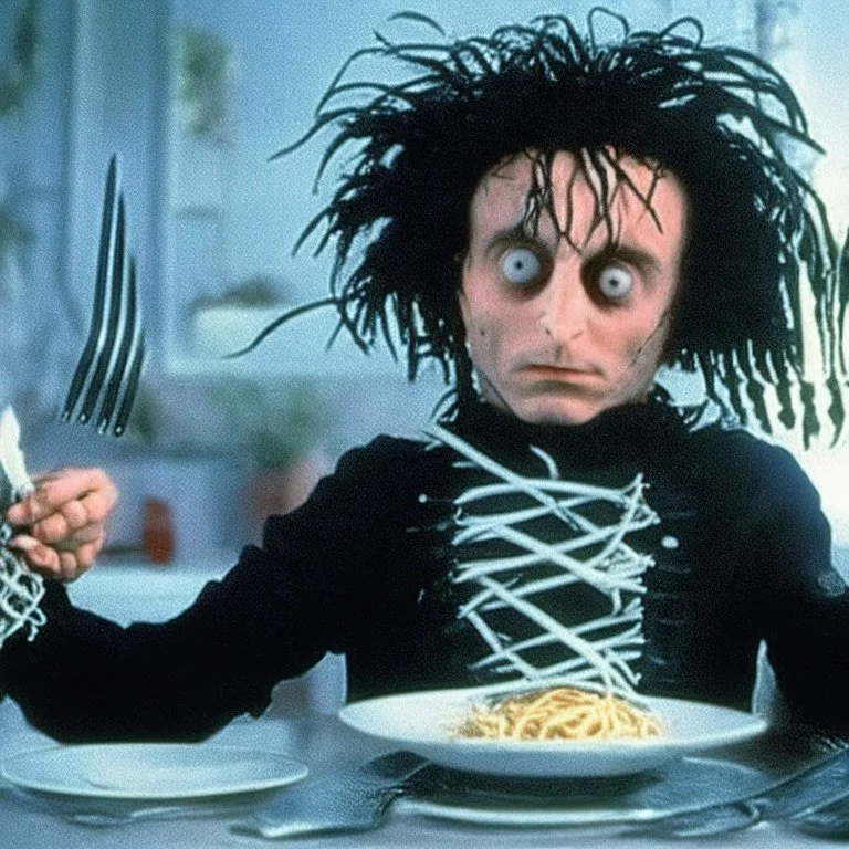 Edward Scissorhands spaguetti