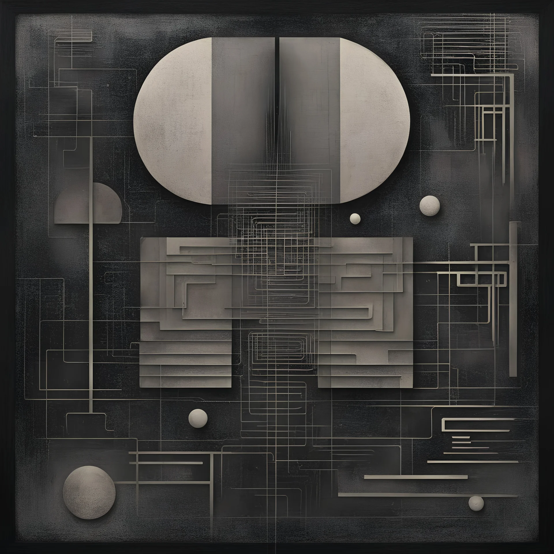 controlling my mind I get night fever, night fever, know how to show it, Braille language textures, abstract surreal art, style of Ben Nicholson and H.R. Giger, mind-bending abstract illustration; asymmetric, uncanny geometries, sharp focus, dark colors