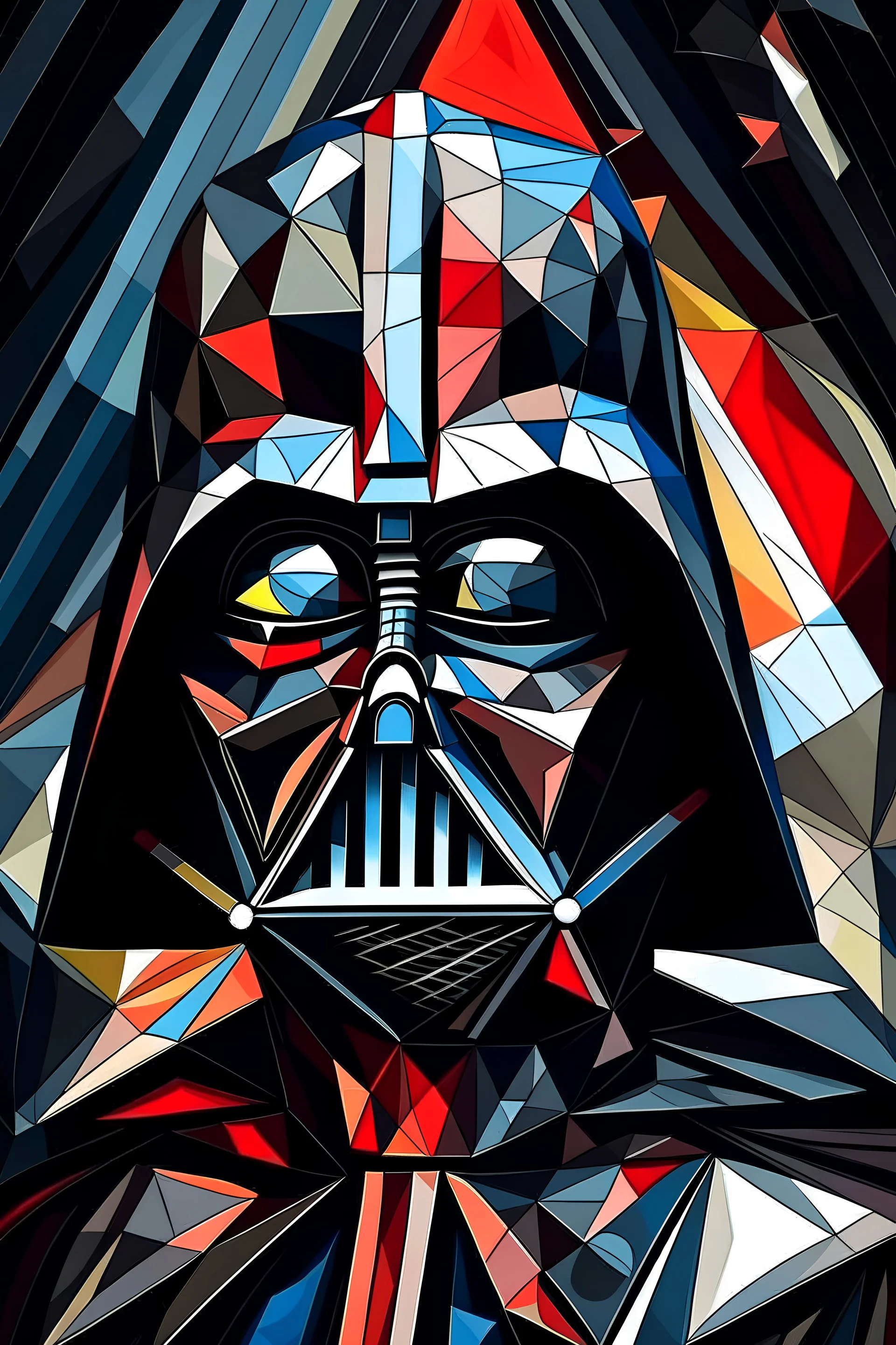 Cubism Darth vader