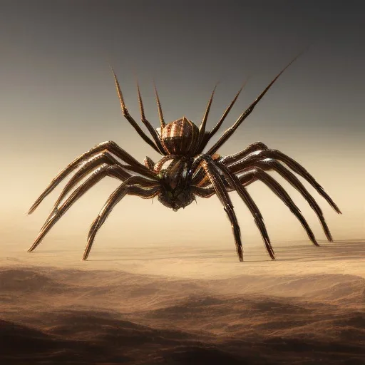 Giant Cosmic ethereal spider, realistic