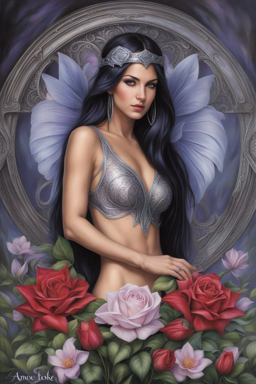 Dream girl. Back to Life. the very naked truth. painted by Anne Stokes