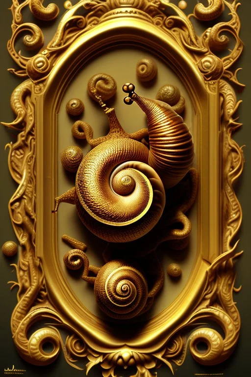 Rococo style snail