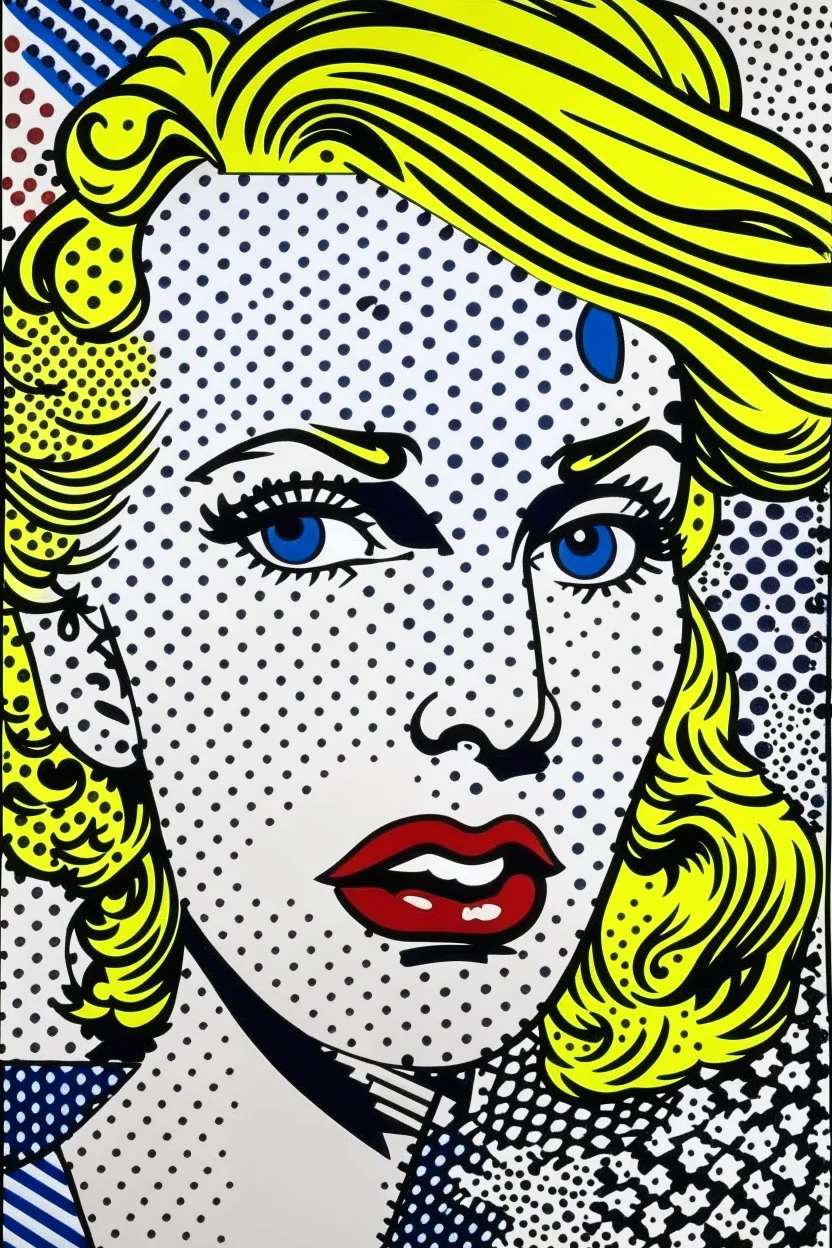 8 8 in the style of roy lichtenstein