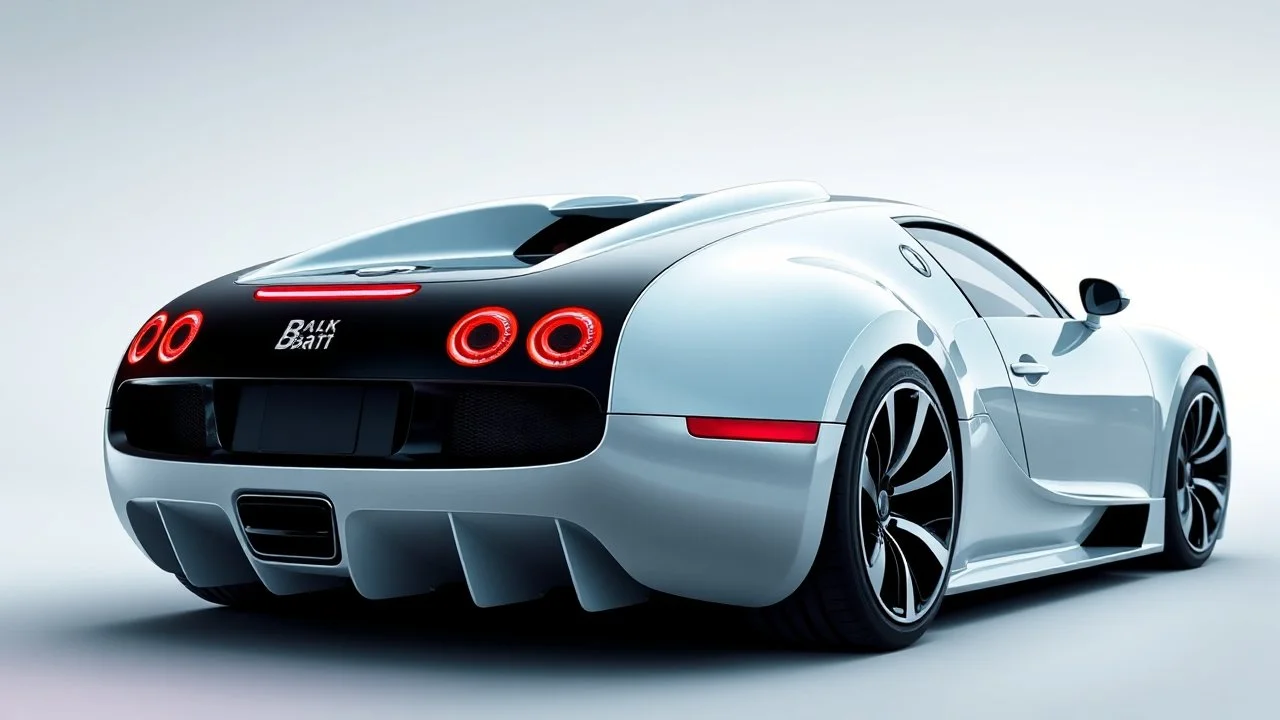 FUTURISTIC bugatti veyron with different taillight car, rear view
